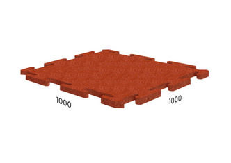 Резиновая плитка 1000х1000х15 мм, Puzzle, Rubblex Ice