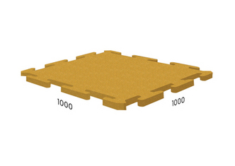 Резиновая плитка 1000x1000x10 мм Rubblex Sport Puzzle