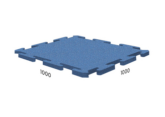 Резиновая плитка 1000x1000x15 мм Rubblex Pool Puzzle