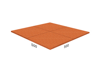 Резиновая плитка 500х500х50мм  Rubblex Prom